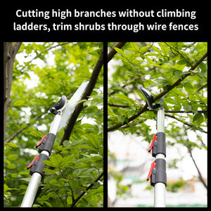 FLORA GUARD 4.6-10ft Extendable Tree Pruner for Cutting up to 1" Diameter