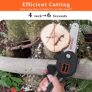 4-Inch Cordless Electric Portable Chainsaw